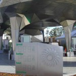 BP Helios Green Gas Station Daytime