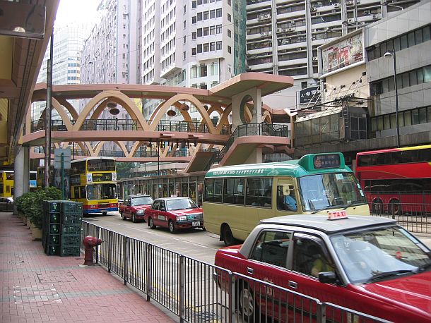 Hong Kong Pedestrian Overpass Hong Kong Pedestrian Overpass