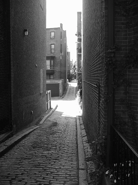 boston-alley An alley in old Boston. Something about this shot compelled me to take it...