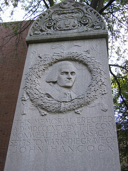 boston-john-hancock-head-stone John Hancock's Head Stone. I wonder if mine will be this grand...
